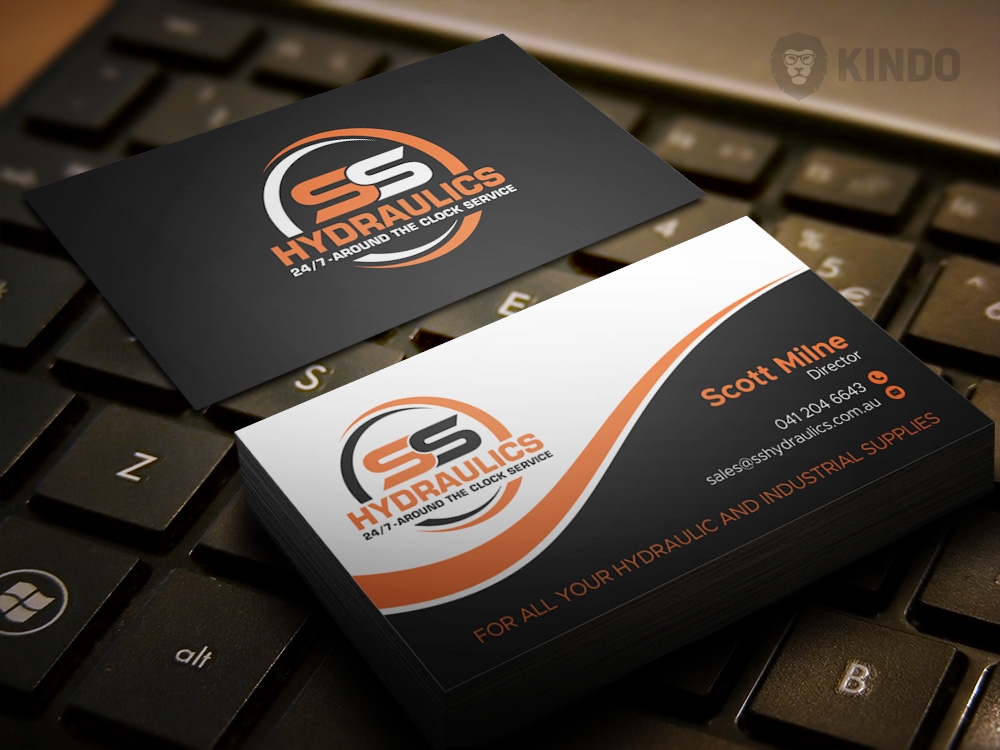 SS HYDRAULICS logo design by Kindo