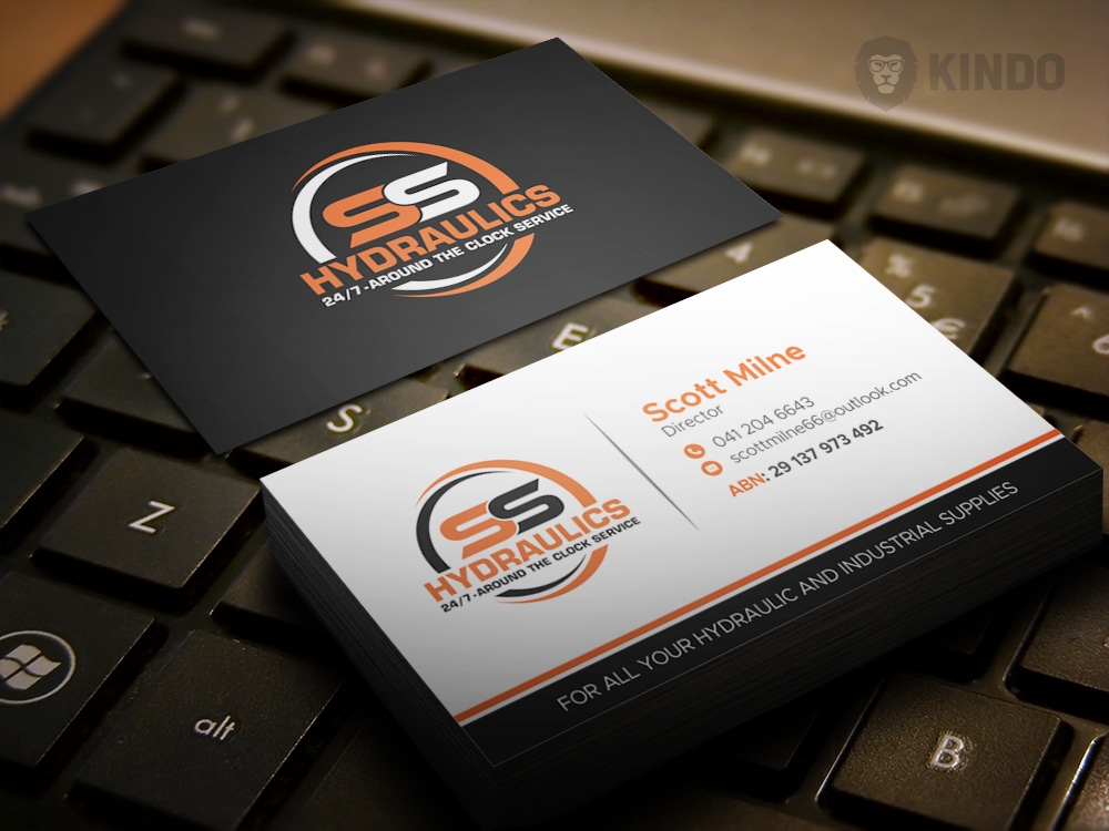 SS HYDRAULICS logo design by Kindo