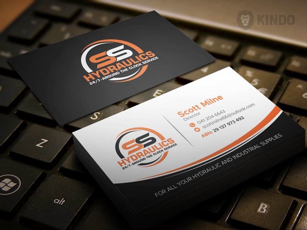 SS HYDRAULICS logo design by Kindo