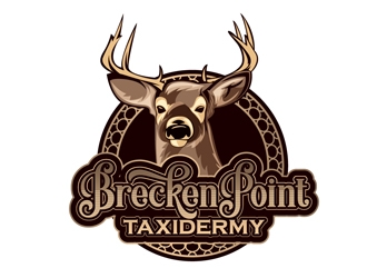 Brecken Point Taxidermy logo design by DreamLogoDesign