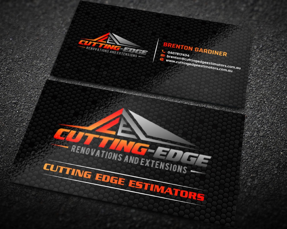 Cutting edge renovations logo design by Boomstudioz