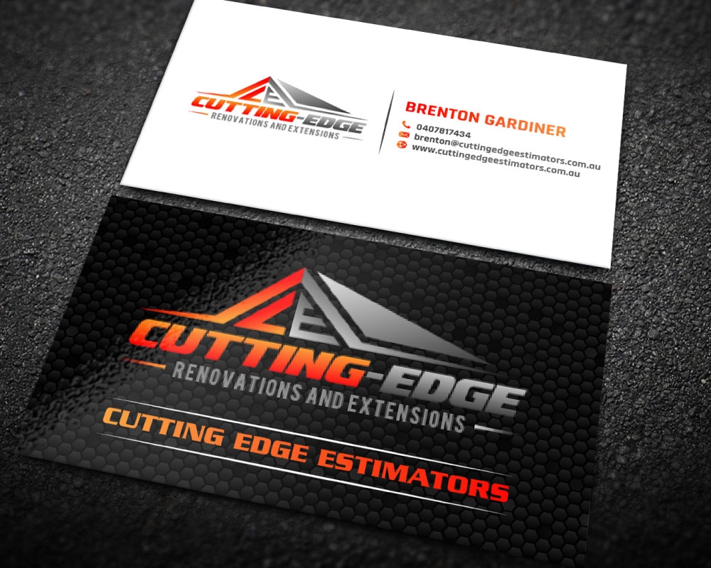 Cutting edge renovations logo design by Boomstudioz