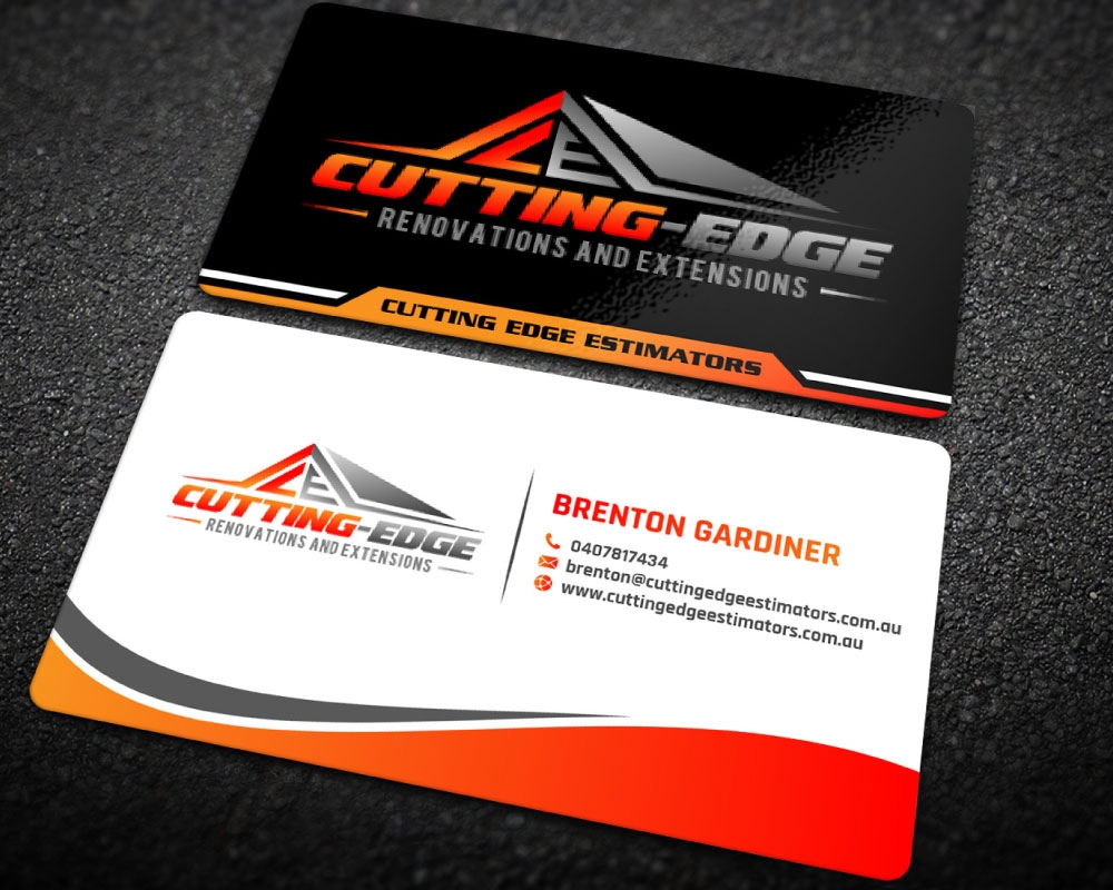 Cutting edge renovations logo design by Boomstudioz