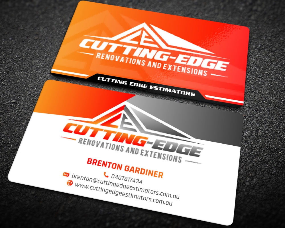 Cutting edge renovations logo design by Boomstudioz