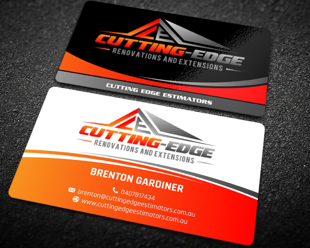 Cutting edge renovations logo design by Boomstudioz