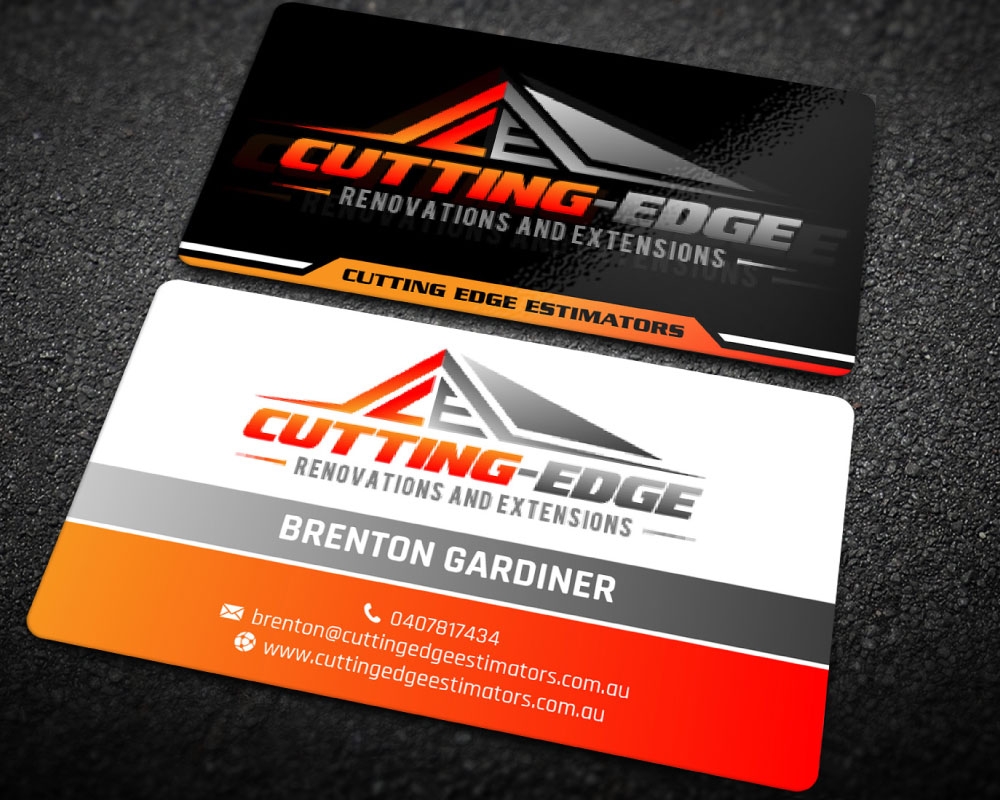 Cutting edge renovations logo design by Boomstudioz