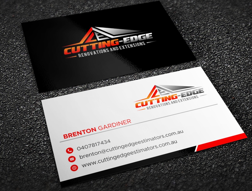 Cutting edge renovations logo design by Kindo