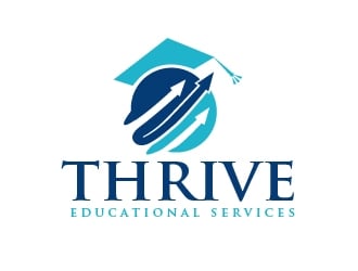 Thrive Educational Services  logo design by shravya