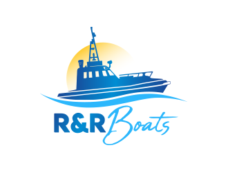 R&R Boats logo design by ajwins