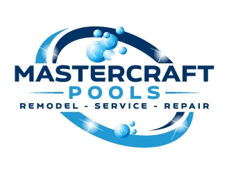 MasterCraft Pools logo design by karjen