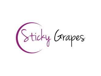 Sticky Grapes  logo design by Diancox