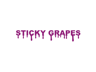 Sticky Grapes  logo design by Diancox