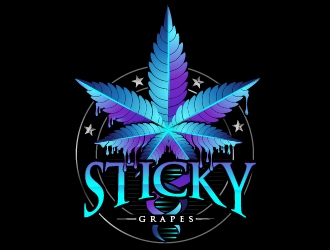 Sticky Grapes  logo design by Suvendu