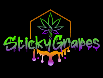 Sticky Grapes  logo design by wendeesigns