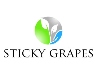 Sticky Grapes  logo design by jetzu