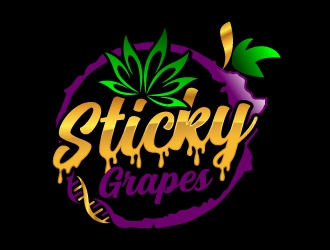 Sticky Grapes  logo design by jaize