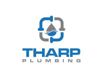 Tharp Plumbing logo design by RIANW