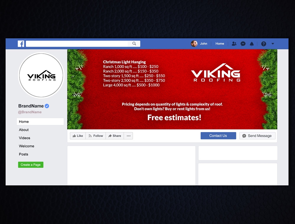 Viking Christmas Lights logo design by fritsB