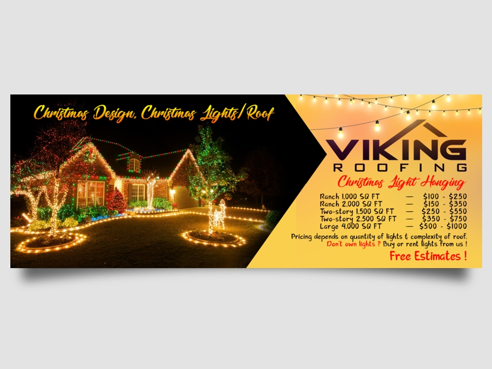 Viking Christmas Lights logo design by Realistis