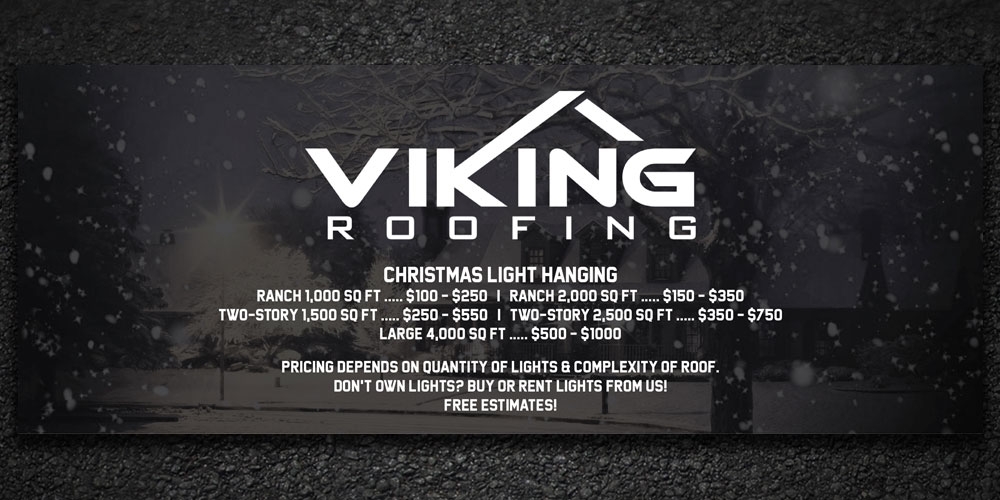 Viking Christmas Lights logo design by Boomstudioz