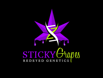 Sticky Grapes  logo design by ProfessionalRoy