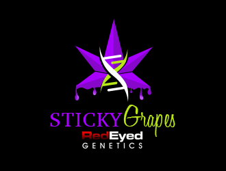 Sticky Grapes  logo design by ProfessionalRoy