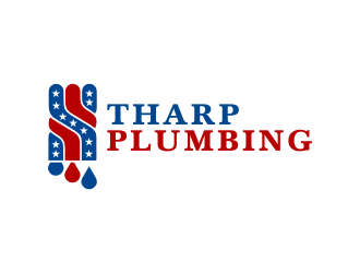 Tharp Plumbing logo design by BlessedArt