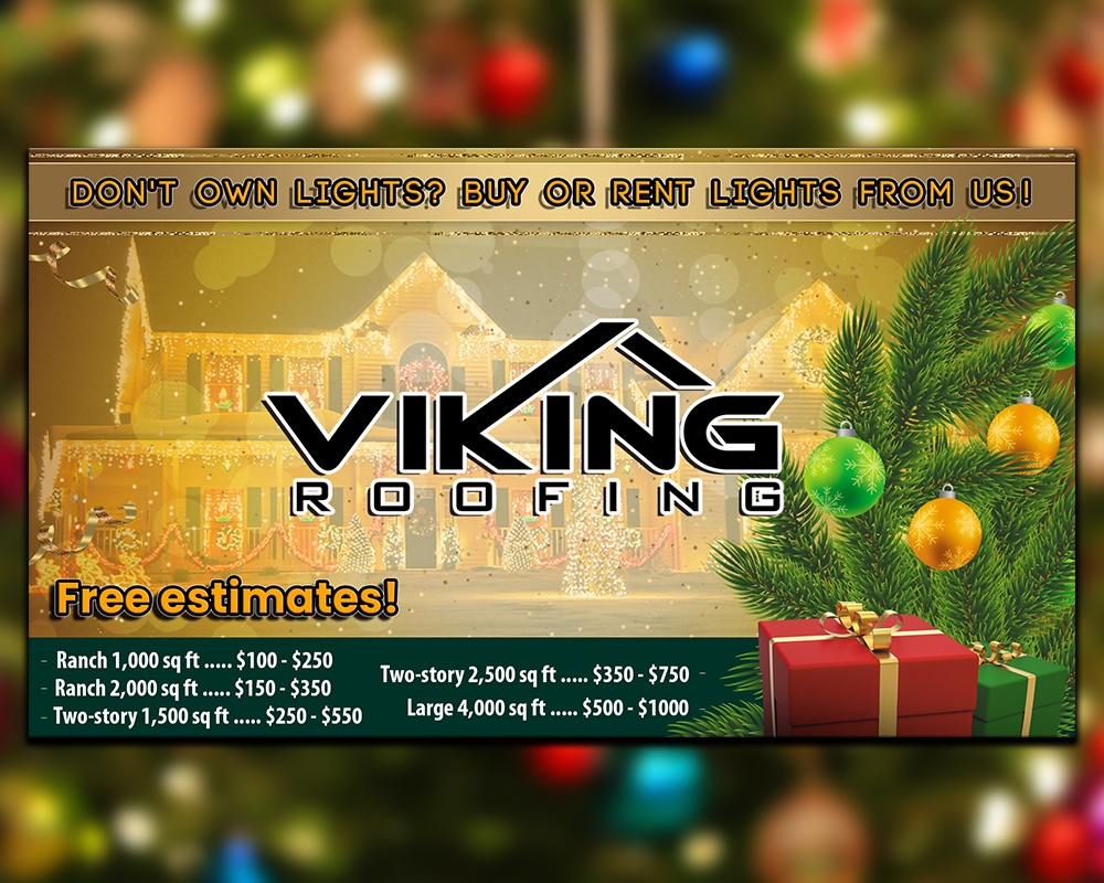 Viking Christmas Lights logo design by MastersDesigns