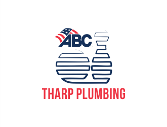 Tharp Plumbing logo design by Gwerth