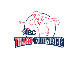 Tharp Plumbing logo design by Gwerth