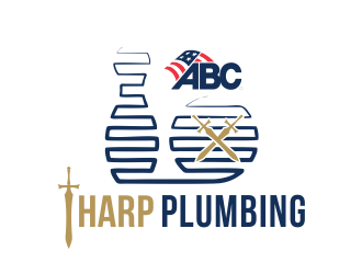 Tharp Plumbing logo design by Gwerth