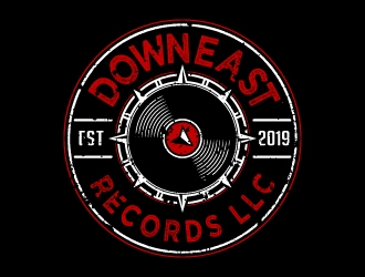 Downeast Records LLC Logo Design - 48hourslogo