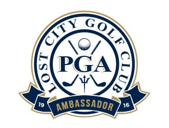 PGA Ambassador - Lost City Golf Club logo design by Benok