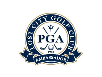 PGA Ambassador - Lost City Golf Club logo design by Benok