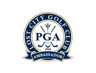 PGA Ambassador - Lost City Golf Club logo design by Benok