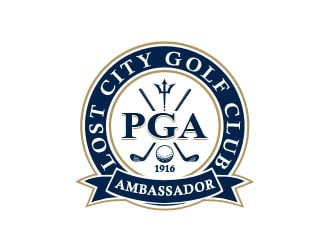 PGA Ambassador - Lost City Golf Club logo design by Benok