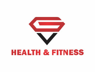 GV Health & Fitness logo design by up2date