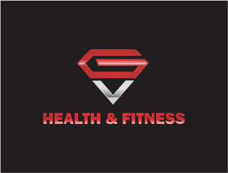 GV Health & Fitness logo design by up2date