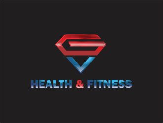 GV Health & Fitness logo design by up2date