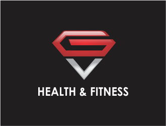 GV Health & Fitness logo design by up2date