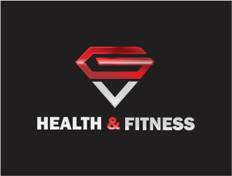 GV Health & Fitness logo design by up2date