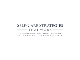 Self-Care Strategies that Work logo design by Susanti