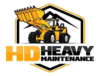 HD Heavy Maintenance logo design by daywalker