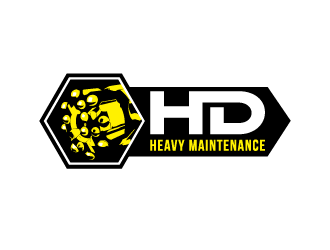 HD Heavy Maintenance logo design by PRN123