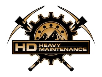 HD Heavy Maintenance logo design by KDesigns