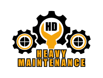 HD Heavy Maintenance logo design by nona