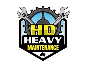 HD Heavy Maintenance logo design by DreamLogoDesign