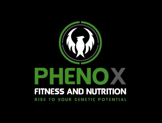 PhenoX Fitness & Nutrition logo design by aryamaity