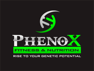 PhenoX Fitness & Nutrition logo design by YONK