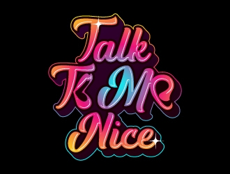 Talk To Me Nice logo design by Aelius